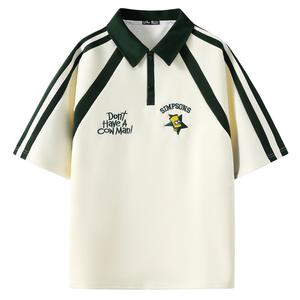 The Simpsons Рубашка-поло унисекс «Симпсоны», Бежевый