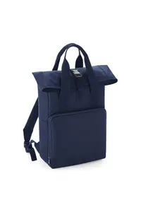 Рюкзак с двумя ручками и складной крышкой Bagbase, темно-синий