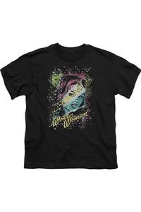 Футболка DC Comics с цветными блоками для детей Gildan, черный