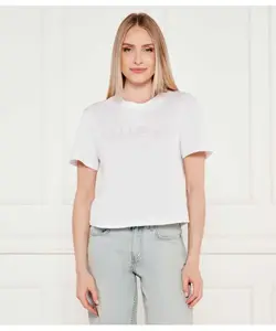 Футболка с клематисом Cropped fit Guess Active, белый