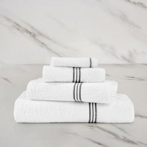 Банное полотенце Frette Triplo Bourdon из 100% хлопка 70x140, серый