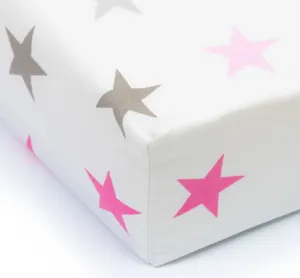 Простыня на резинке для детской кроватки/колыбели, 60х120 см, 100% хлопок, для младенца, размер постельного белья: 120х60 см Amilian