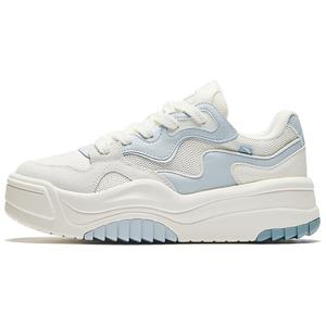Кроссовки ANTA Life Collection Skateboarding Shoes Women's Low-top Ivory White/phantom Blue, голубой