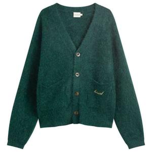 Кардиган из альпаки Parker Bound, bottle зеленый