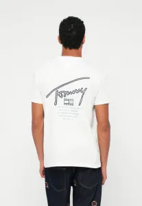 Футболка с круглым вырезом и фирменным логотипом на спине. Tommy Jeans, Ecru