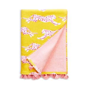 Пляжное полотенце Matouk Schumacher Leaping Leopard, желтый