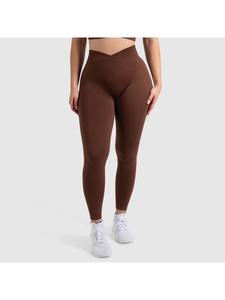 Леггинсы SMILODOX Silvia Scrunch, коричневый