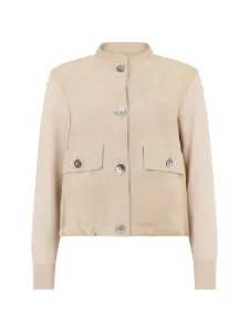 Замшевая куртка на пуговицах Moorer, бежевый