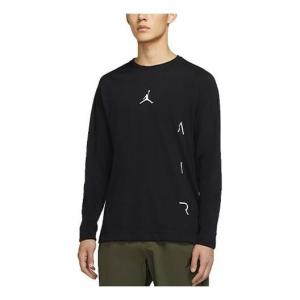 Толстовка Air Jordan Air Athleisure Casual Sports Long Sleeves T-shirt Black, черный