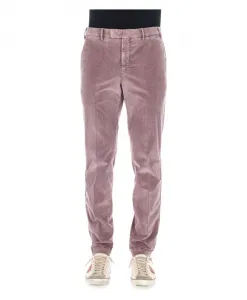 Бархатные брюки Master fit с 500 полосками Pt Torino, фиолетовый