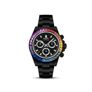 Bape Type 4 Bapex Crystal Stone Watch Silver A BATHING APE