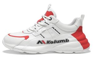 Кроссовки мужские Lifestyle Shoes Men Low-Top Red Kolumb, белый/красный