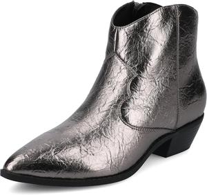 Женские ботильоны на низком каблуке Journee Collection Taliah в западном стиле, Pewter