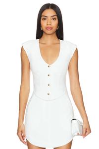 Перрен топ Amanda Uprichard, белый