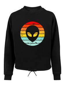 Толстовка F4NT4STIC Alien Retro Sonnenuntergang, Black