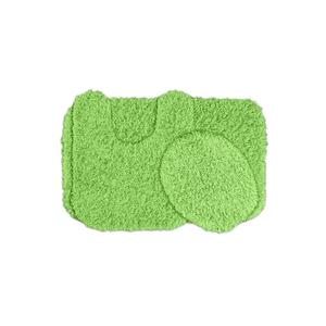 Коврик-гирлянда Bentley, набор ковриков для ванной Shag из 3 предметов Garland Rug, цвет Lime Green