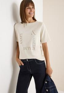 Футболка Cecil MIT FRONTPRINT, Grau/Grey