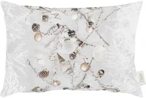 АПЕЛЬТ декоративная подушка "2603", чехол с наполнителем, 1 шт APELT 35х45 см, белый/бежевый