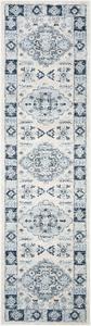 Ковер-дорожка SAFAVIEH, 69 x 244 см, Harbor Collection Blue/Cream HBR144C Oriental Non-Shedding для гостиной, прихожей, фойе, коридора, спальни