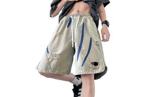 Джинсовые шорты унисекс Unthemed, цвет Ripped denim