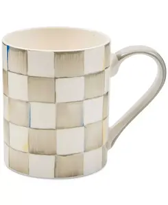 Кружка из фарфора в клетку Sterling Mackenzie-Childs, grey