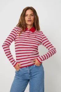 Блузка лесли с длинными рукавами Cras, Red/Blue