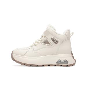 Короткие зимние ботинки женские CARDANRO, Beige Fleece-Lined