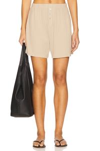 Трусы-боксеры с ажурным узором Donni., shitake