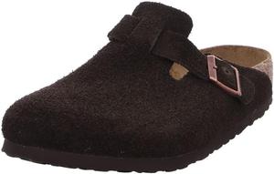 Женские сабо Birkenstock Boston из замши, коричневый