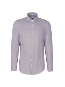 Рубашка делового кроя Slim Fit SEIDENSTICKER Smart Classics, темно-коричневый