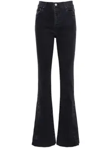 Расклешенные джинсы Kick с завышенной талией AMIRI, черный