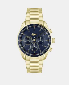 Мужские часы Boston 2011381 с хронографом из золотой стали Lacoste, золотой