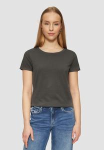 Футболка QS MIT RUNDHALSAUSSCHNITT, Dunkelgrau/Anthracite