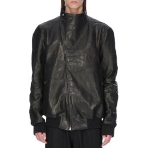 Кожаная куртка RO для мужчин RICK OWENS, черный