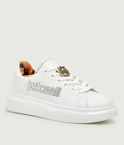 Кожаные кроссовки FONDO URSA DIS. 01 Just Cavalli, белый
