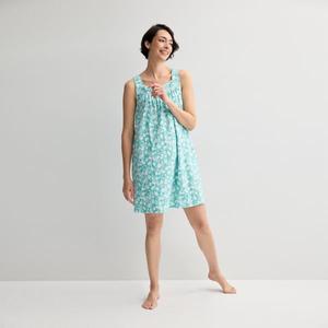 Миниатюрная хлопковая ночная сорочка Croft & Barrow, цвет two tone narcissus