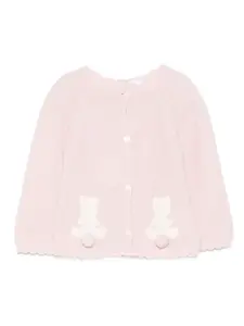 Кардиган с аппликацией Patachou, розовый