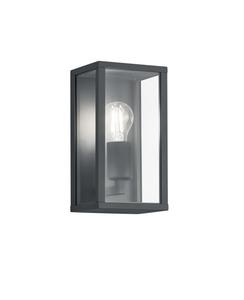 Настенный светильник Trio Leuchten антрацит, прозрачный, цвет алюминия, 14/14/26 см