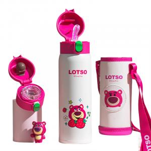 Milonbear коллекция Mickey 500 мл Disney, розовый strawberry bear + cup brush