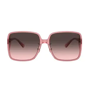 Инжекционные солнцезащитные очки-бабочки женские розовые COACH