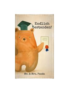 Mr. & Mrs. Panda Дизайн экзаменационного бланка с изображением медведя из полотенца и надписью белого цвета
