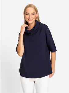 Рубашка с рукавами 3/4 темно-синего цвета Heine