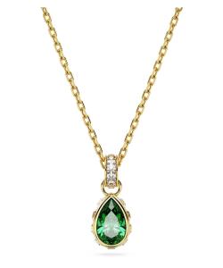 Кулон CHROMA, грушевидная огранка, зеленый