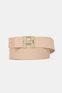 Кожаный ремень двусторонний Hugo, бежевый