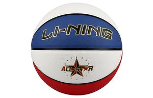 LINING Баскетбольный мяч CBA All Star PU красный белый синий размер 7 тренировочный