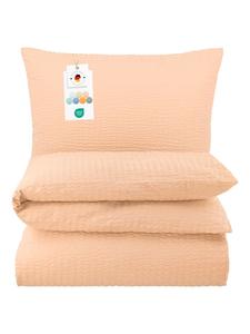 Carpe Sonno Постельное белье из жатой ткани абрикосового цвета