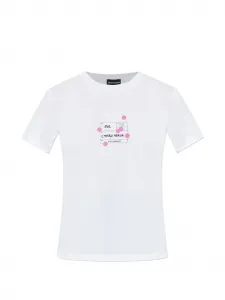 Футболка с принтом Emporio Armani, белый