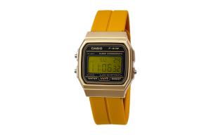 CASIO Кварцевые часы Retrofit Series с силиконовым ремешком, мужские часы с черным циферблатом