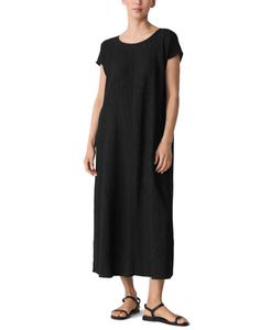 Женское платье с круглым вырезом Eileen Fisher, Black