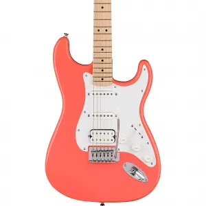 Электрогитара Squier Sonic Stratocaster HSS с кленовой накладкой грифа, Таитянский коралл